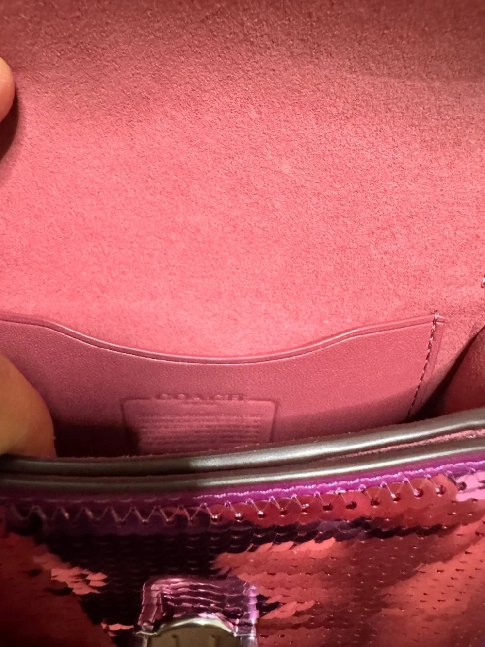 Coach dark magenta